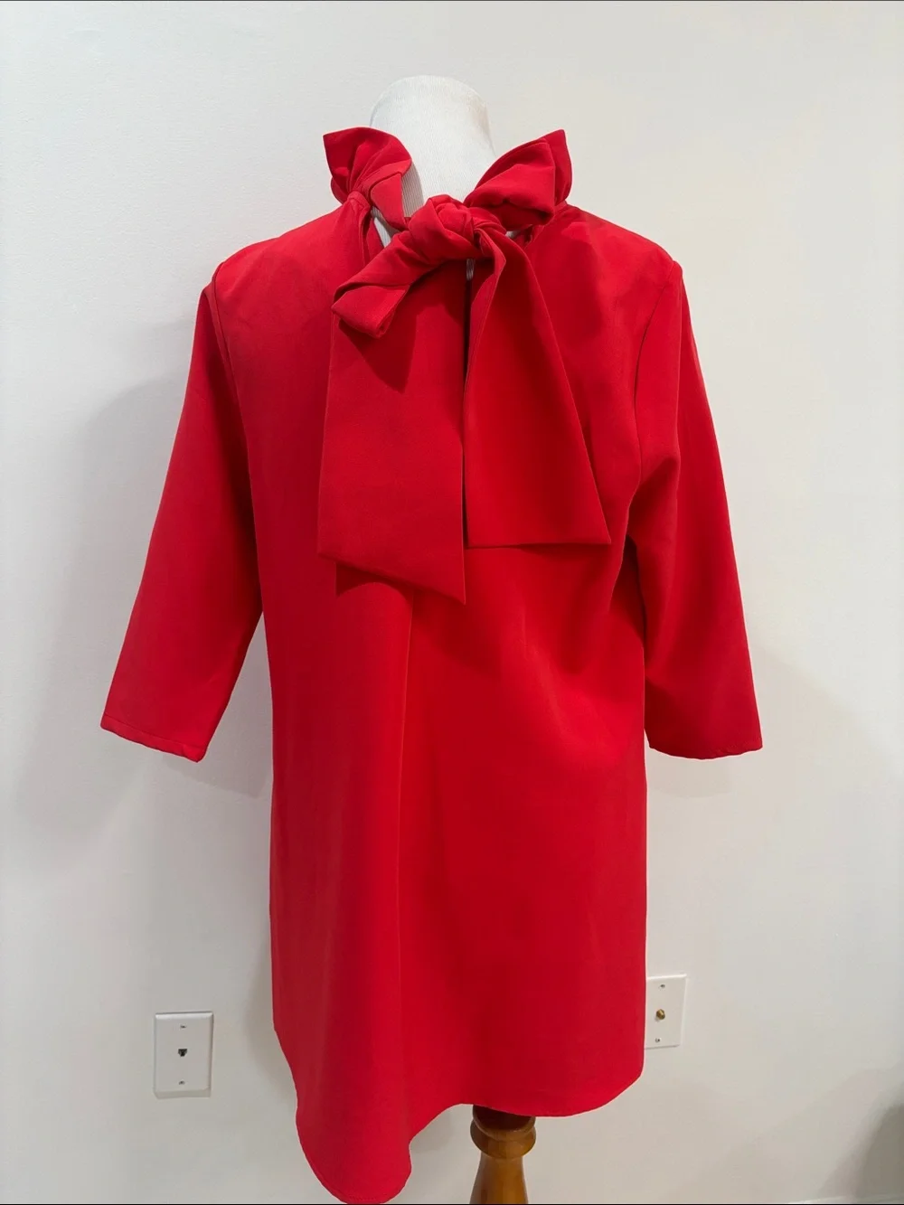 Tuckernuck Red Ruffle-Neck Mini Dress - Picture 3 of 11